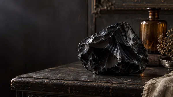 Obsidian crystal