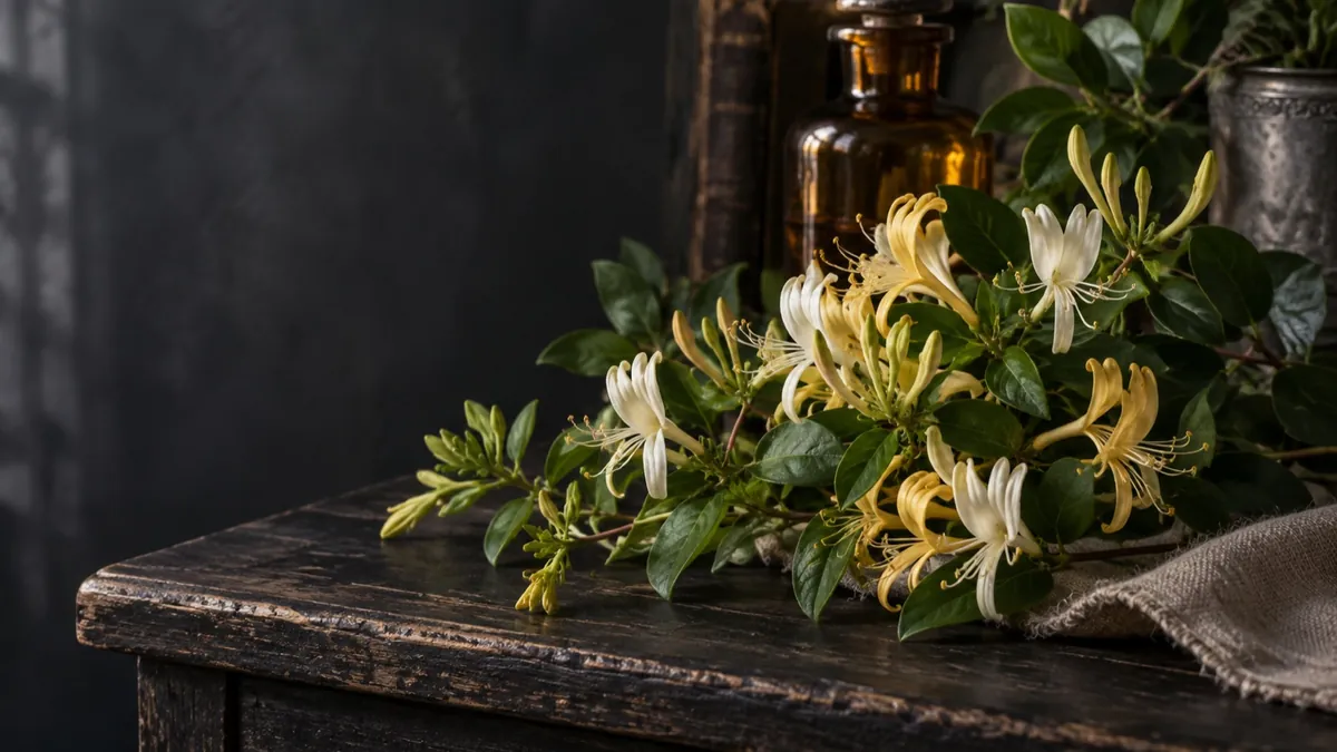 Honeysuckle (Lonicera spp.) — photograph of the herb