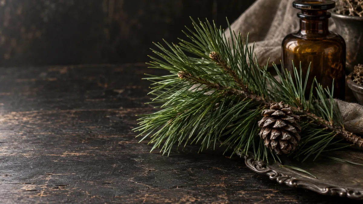 Pine (Pinus spp.) — photograph of the herb