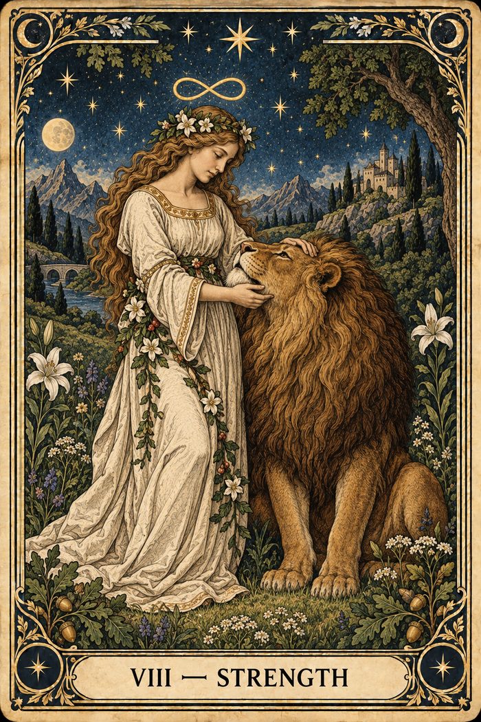Strength tarot card