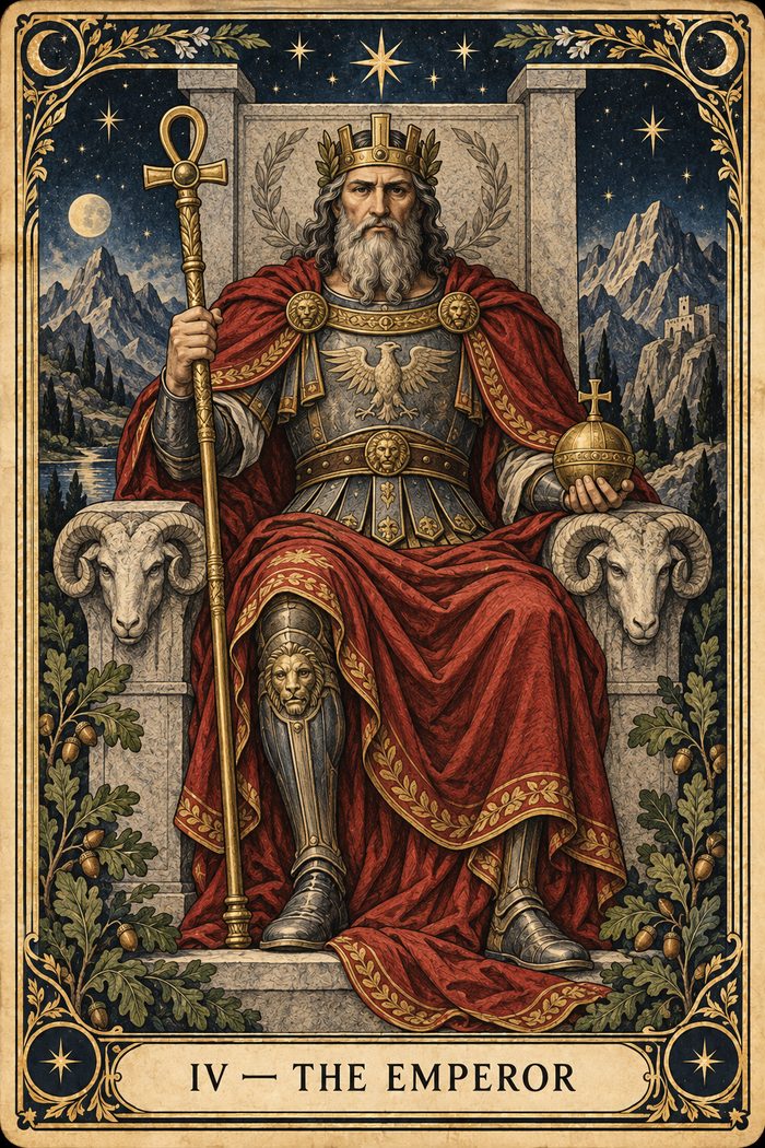 The Emperor tarot card