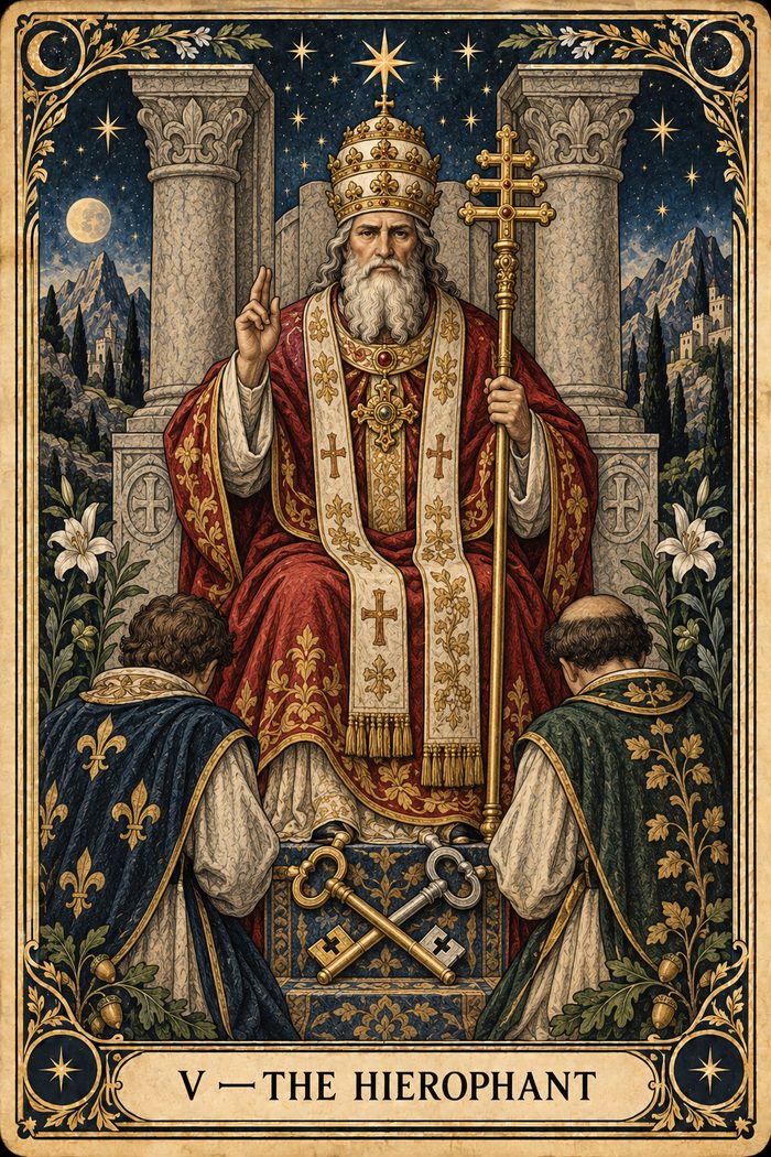 The Hierophant tarot card