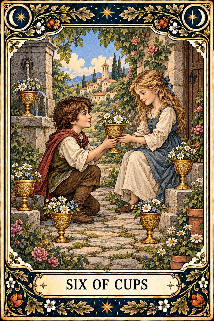 Six of Cups tarot card