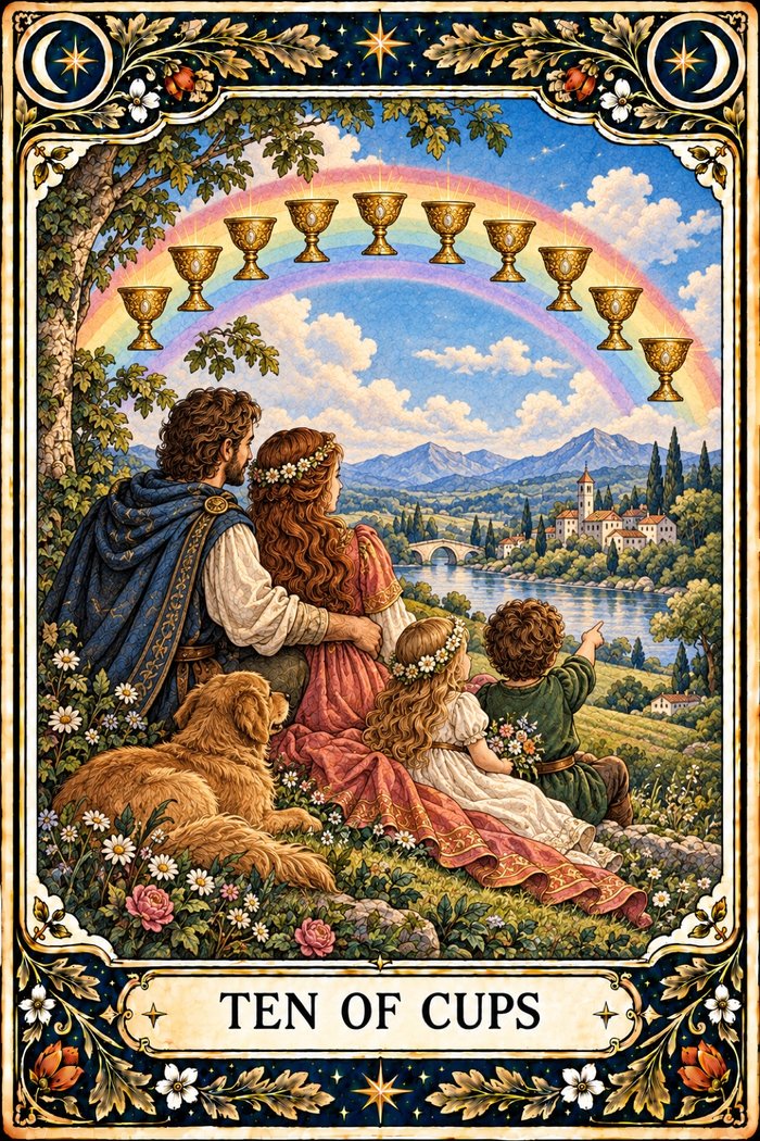 Ten of Cups tarot card
