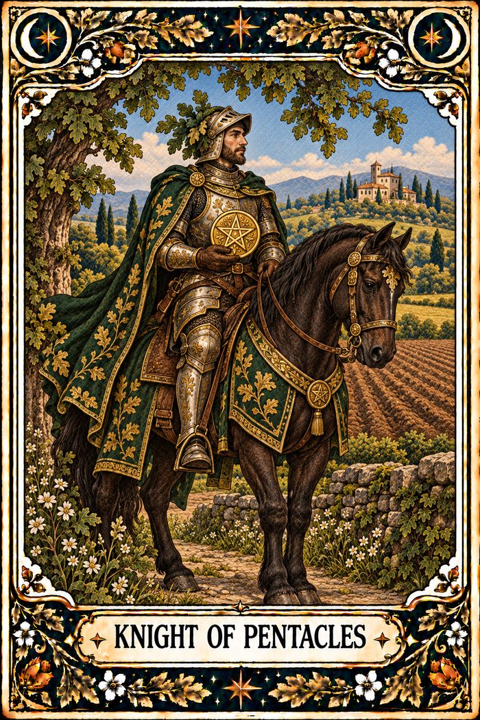 Knight of Pentacles tarot card