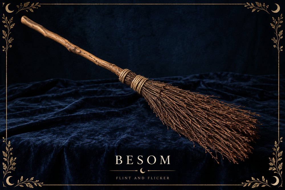Witch's besom broom