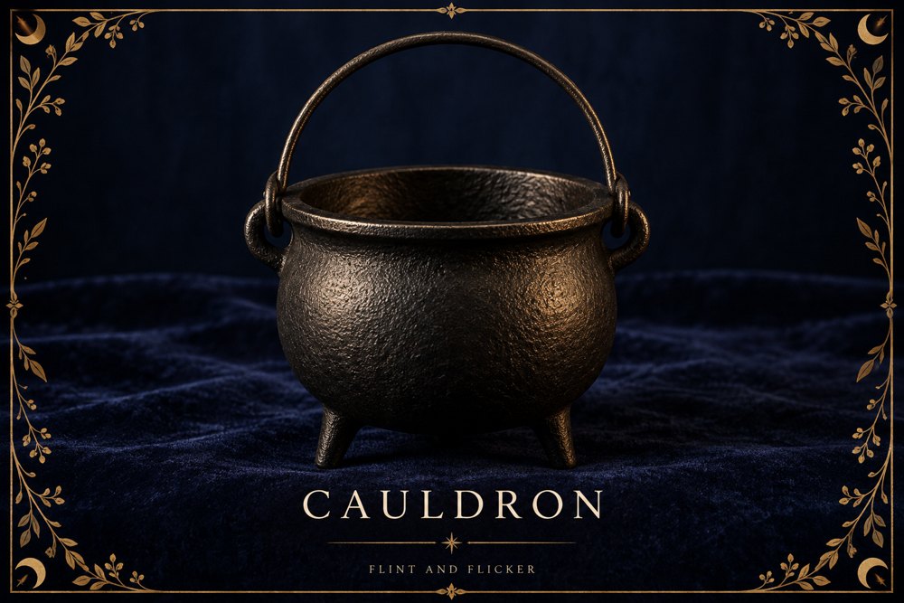 Cast iron cauldron